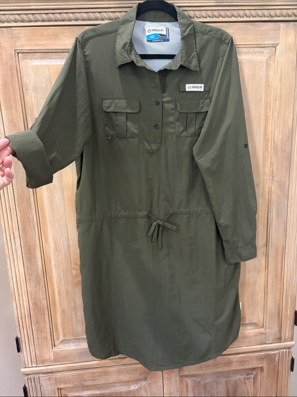 Magellan Outdoors Women's Olive Green Dress